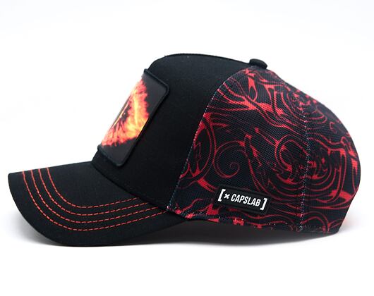 Cap Capslab - Lord of the Rings Trucker - Eye of Sauron - Black / Red