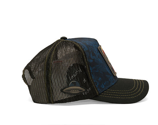 Cap Capslab - Looney Tunes Trucker - Marvin the Martian Print - Navy / Black