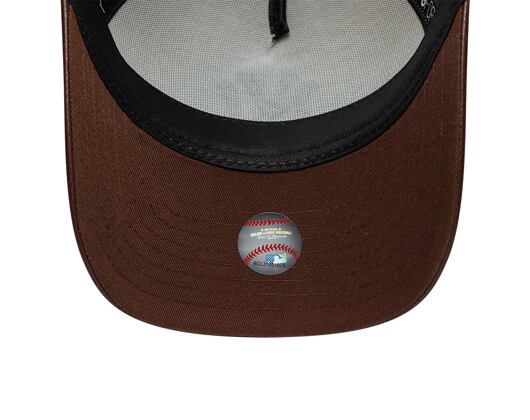 Womens Cap New Era - MLB Fabric Mix 9FORTY M-CROWN - NY Yankees - Cream / Brown