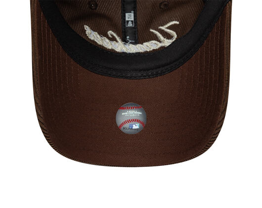 Womens Cap New Era - MLB Cord Script 9TWENTY - NY Yankees - Chestnut Brown / Stone