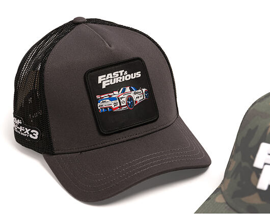 Cap Capslab - Fast & Furious Trucker - Tokyo Drift - Grey / Black