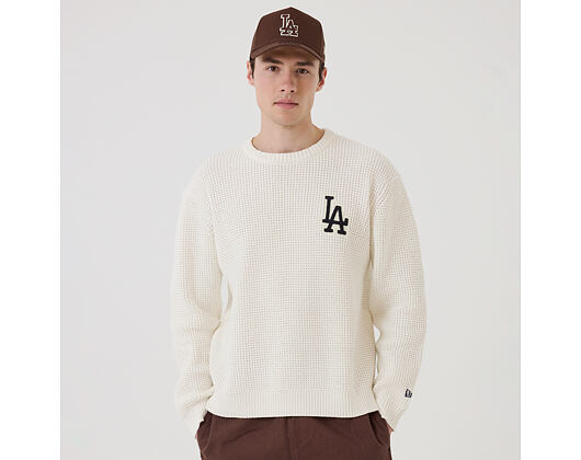 Sweatshirt New Era - MLB Waffle Knit Crew - LA Dodgers - Off White