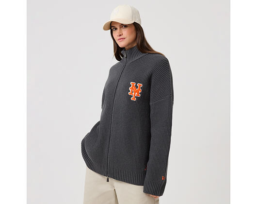 Sweater New Era - MLB Zip Knitwear - NY Mets - Steel