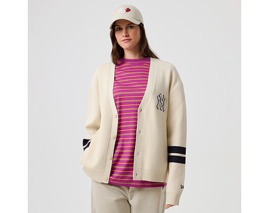 Sweater New Era - MLB Knit Cardigan - NY Yankees - Cream