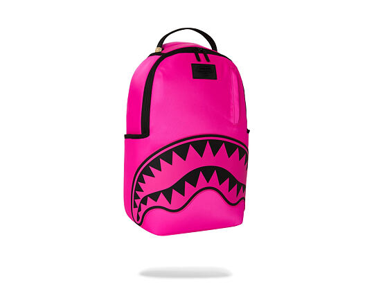 Backpack Sprayground - Shark Central White Stencil Shark Pink Nylon Backpack