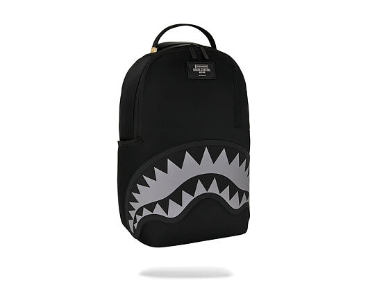 Backpack Sprayground - Shark Central Black Nylon Gray Embossed Backpack