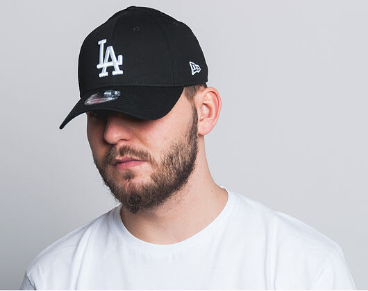 New Era League Essential Los Angeles Dodgers 9FORTY Black/White Strapback Cap