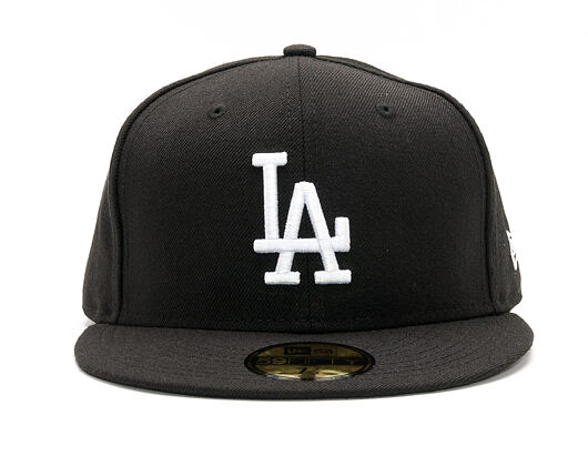 New Era 59FIFTY MLB Basic Los Angeles Dodgers Fitted Black / White Cap