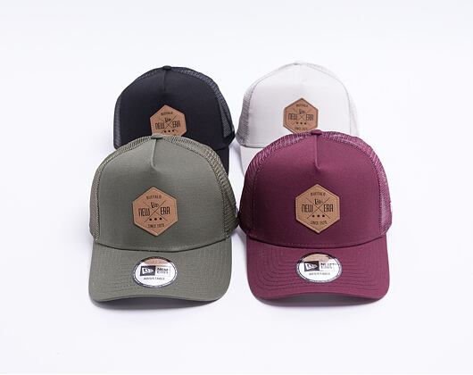 New Era 9FORTY A-Frame Trucker Heritage Patch Snapback Black Cap