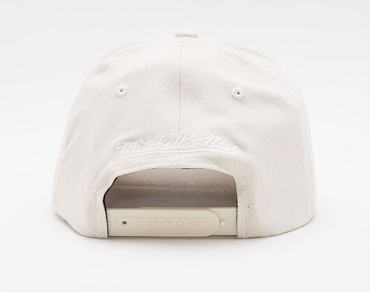Mitchell & Ness Pinscript Redline Snapback Branded Khaki Cap