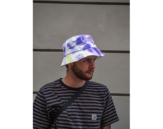 Karl Kani KK Signature Tie Dye Bucket Hat Lilac/Yellow 7115091