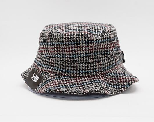 New Era Check Bucket Brown / Aqua / Red