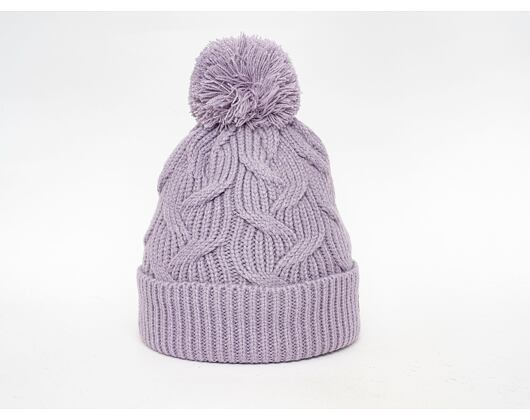 Under Armour Around Town Pom Beanie Plum Womens Beanie