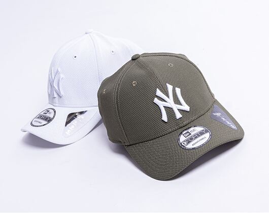 New Era 9FORTY MLB Diamond era  New York Yankees Olive / White Cap