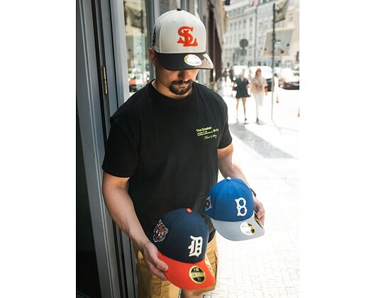 New Era 59FIFTY Low Profile MLB Cooperstown Detroit Tigers Fitted Oceanside Blue Cap