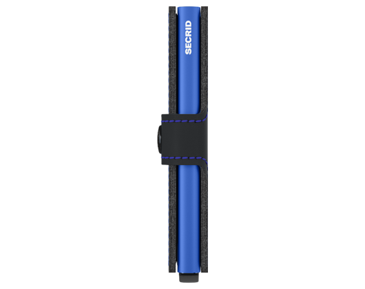 Secrid Matte Black & Blue Wallet