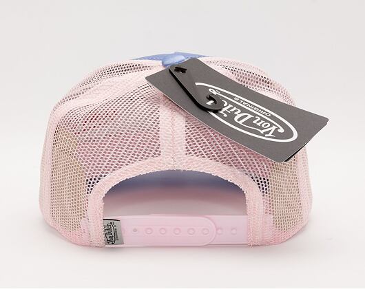 Von Dutch Cary Trucker Satin Blue/Pink Cap