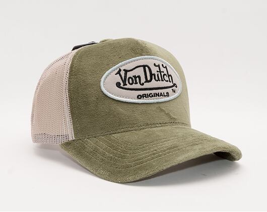 Von Dutch Kent Trucker Velvet Khaki/Sand Cap