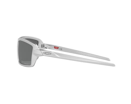 Oakley Cables X-Silver w/Prizm Black Polar 0OO9129 91291263 Sunglasses