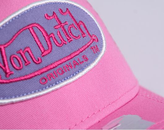 Von Dutch Boston Trucker Cotton Twill Pink/Purple Cap