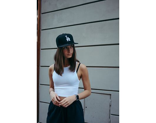 New Era 59FIFTY MLB Basic Los Angeles Dodgers Fitted Black / White Cap