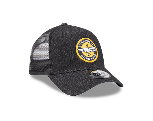 Kšiltovka New Era 9FORTY A-Frame Trucker Denim Ducati Black