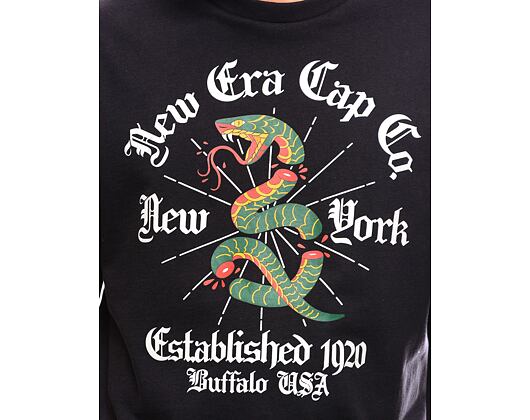 Triko New Era Graphic Oversized Tee Black / Off White