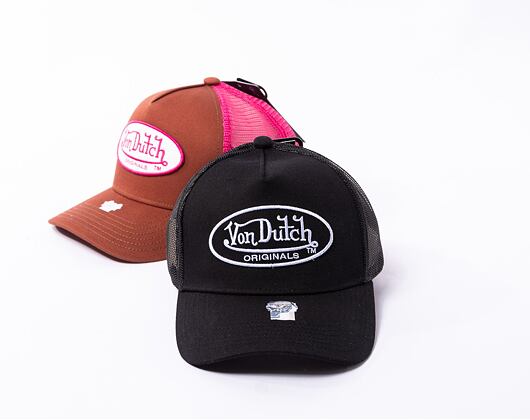 Kšiltovka Von Dutch Trucker - Cotton - Black/Black