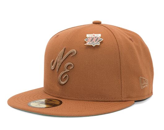Kšiltovka New Era 59FIFTY Script Caramel Brown / Stone