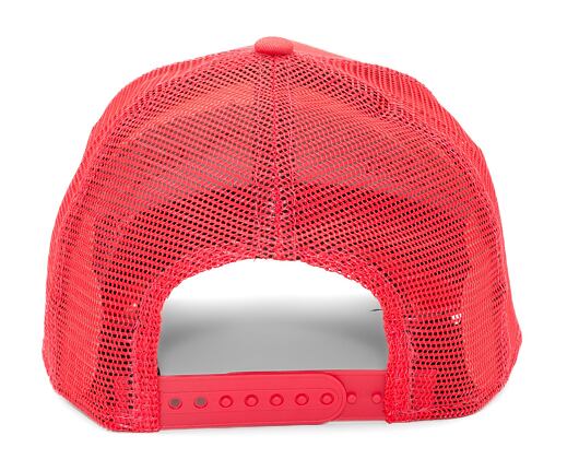 Kšiltovka New Era 9FORTY A-Frame Trucker MLB League Essential New York Yankees Lava Red / White / La