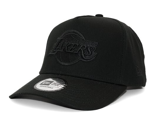 Kšiltovka New Era 9FORTY A-Frame NBA Monochrome - Los Angeles Lakers Black