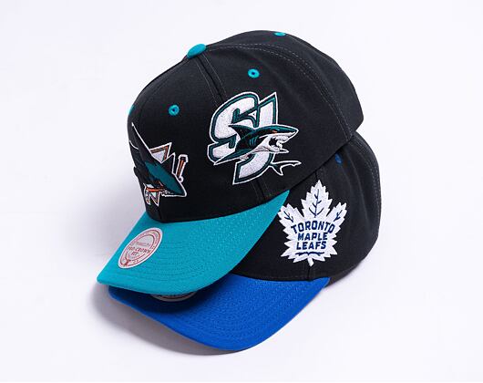 Kšiltovka Mitchell & Ness Overbite Pro Snapback San Jose Sharks Black