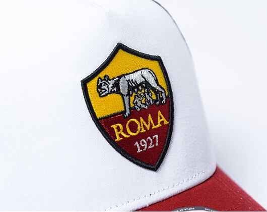 Kšiltovka New Era - 9FORTY Trucker Core AS Roma - White / Red
