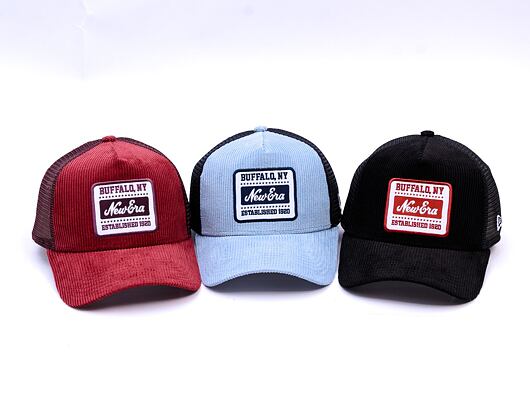 Kšiltovka New Era - Buffalo Patch Cord 9FORTY Trucker - Black