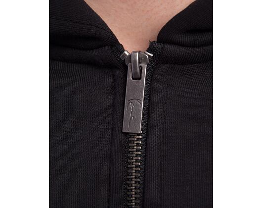 Mikina Karl Kani - Woven Signature Chrome Zip Hoodie - black