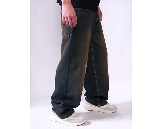 Kalhoty Karl Kani - Og Distress Relaxed Baggy - dark blue