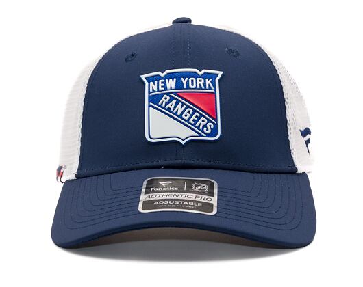 Kšiltovka Fanatics - NHL Authentic Pro Rink Structured - New York Rangers - Navy/White