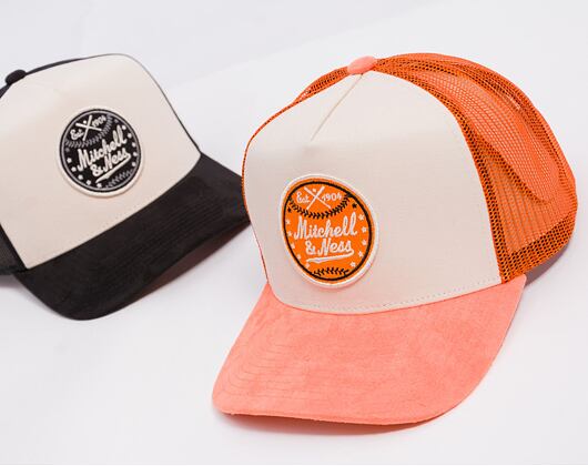 Kšiltovka Mitchell & Ness - Baseball Trucker - Cream/Maroon
