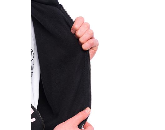 Mikina Karl Kani - Woven Signature Kani Os Zip Hoodie - black/rose