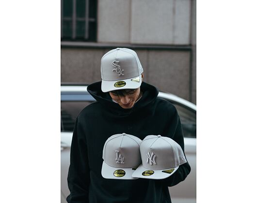 Kšiltovka New Era - MLB Color Pack 59FIFTY A-Frame - Chicago White Sox - Silver Grey