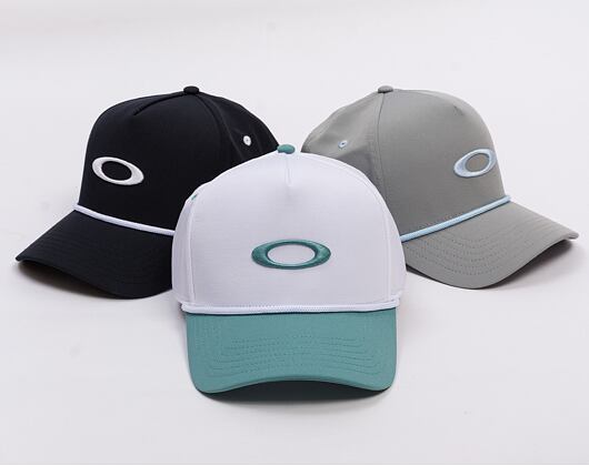 Kšiltovka Oakley - Oakley Ellipse Rope Hat - White/Pacific