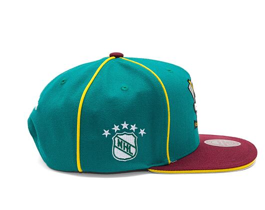 Kšiltovka Mitchell & Ness - Anaheim Ducks - Pipe Snapback Vntg - Teal