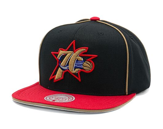 Kšiltovka Mitchell & Ness - Philadelphia 76Ers - Pipe Snapback Hwc - Black