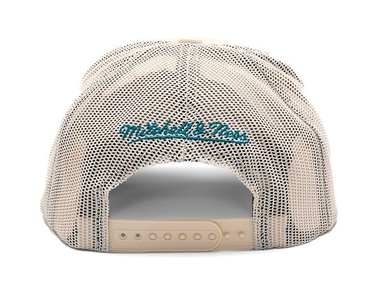 Kšiltovka Mitchell & Ness - Detroit Pistons - Evergreen Trucker Hwc - Off White