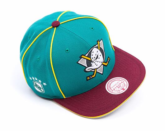 Kšiltovka Mitchell & Ness - Anaheim Ducks - Pipe Snapback Vntg - Teal