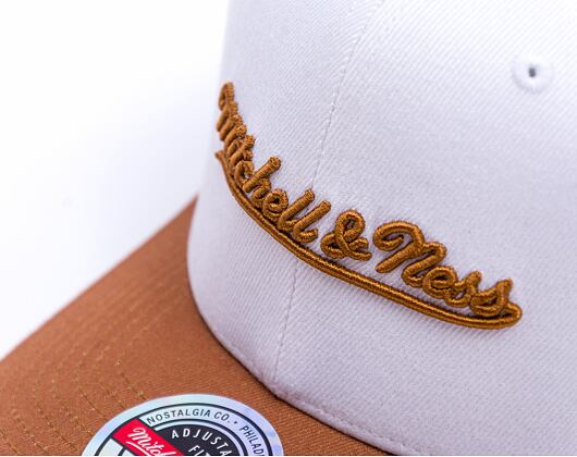 Kšiltovka Mitchell & Ness - Branded - Comfy Core Stretch Snapback - White-Tan