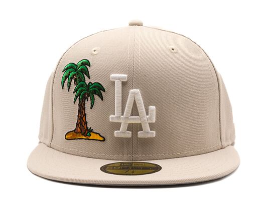 Kšiltovka New Era - MLB Food Icon 59FIFTY - LA Dodgers - Stone / White