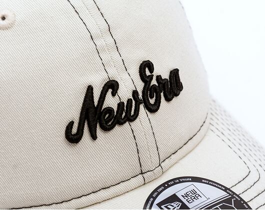 Kšiltovka New Era - Branded Contrast stitch 9TWENTY - Ivory / Black
