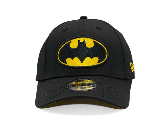 Dětská Kšiltovka New Era - WARNER BROS DC Print 9FORTY - Batman - Black