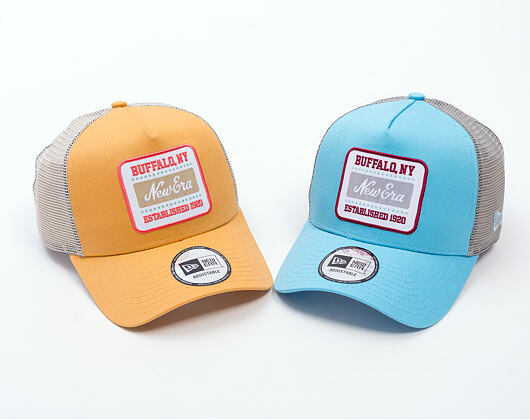 Kšiltovka New Era - Branded Buffalo Patch 9FORTY Trucker - Blue